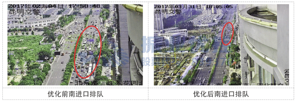 圖7 北京路-霖雨路南進(jìn)口車流對比