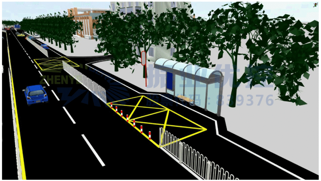 圖6 增設黃方格(人民路)