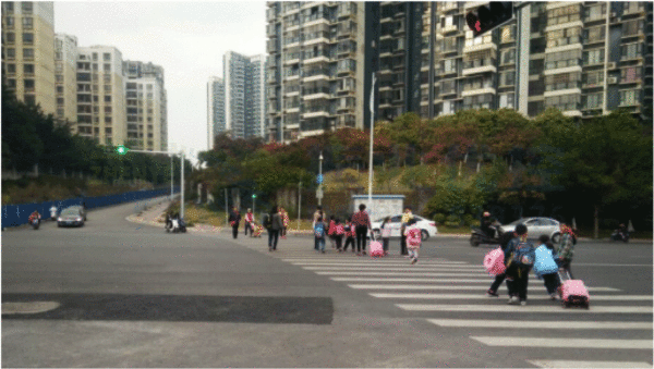 圖8 東進口行人過街沖突消除(優(yōu)化后)