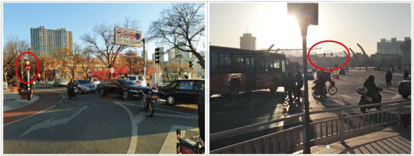 圖4 停車場(chǎng)出入口車輛排隊(duì)進(jìn)入影響路段車輛通行