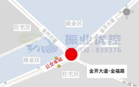 圖1 金開大道-金福路地理位置圖