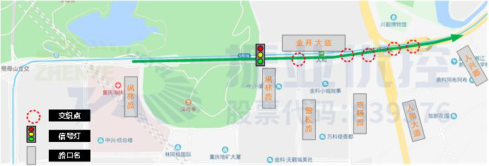 圖1 金開(kāi)大道西段地理位置圖