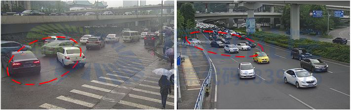 圖2 路段交織點(diǎn)位加塞