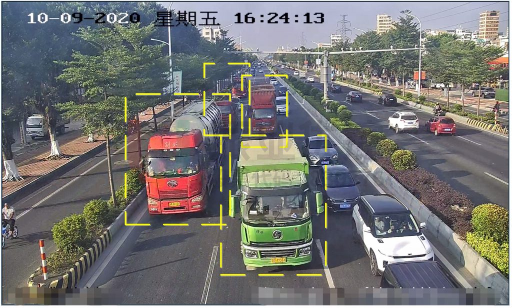 圖3 路段進出城大貨車數(shù)量多