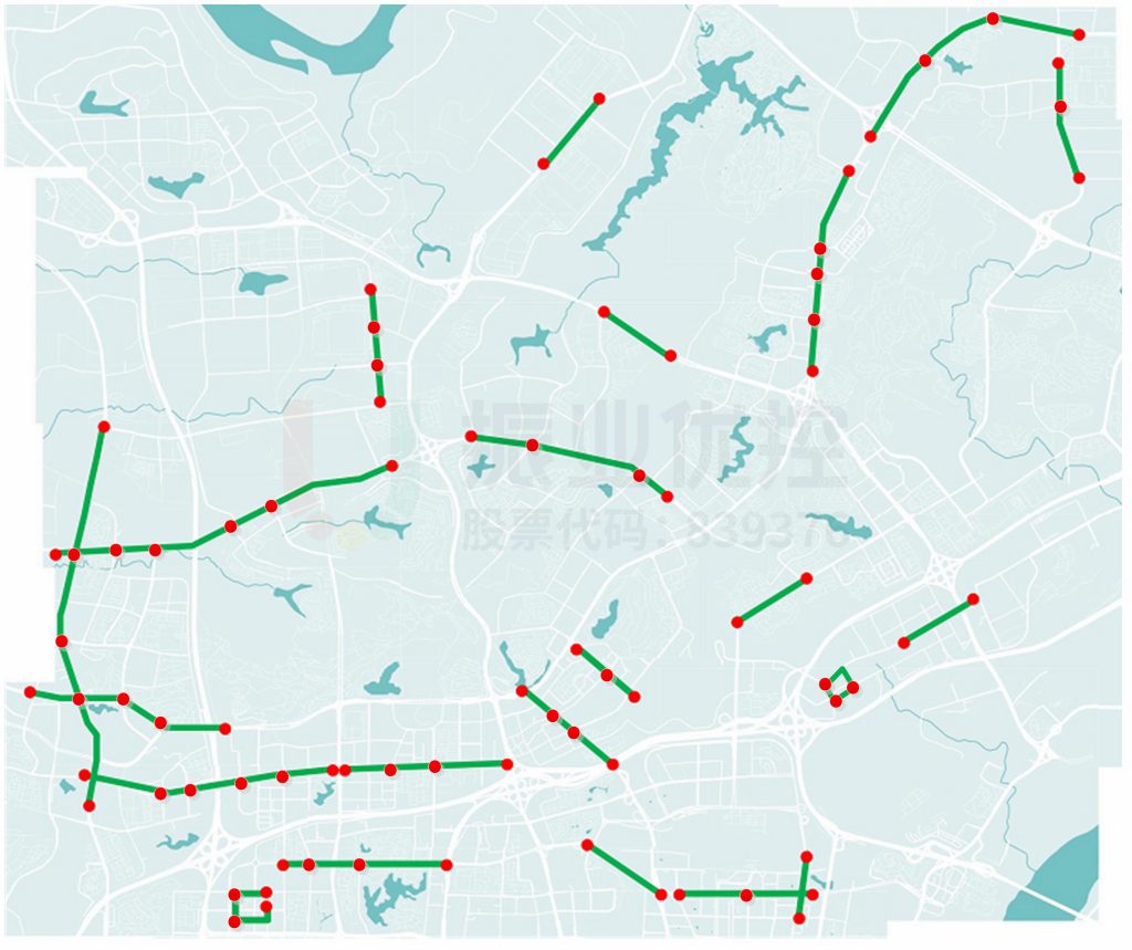 圖1 重慶兩江新區(qū)綠波帶分布圖