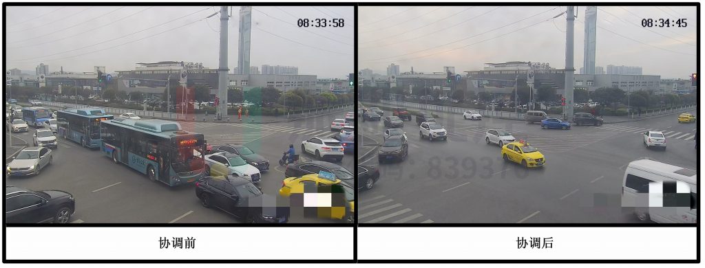 圖5 金童路優(yōu)化前后效果對比圖