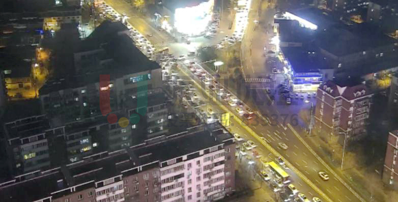 圖2 高峰時(shí)期北進(jìn)口流量情況