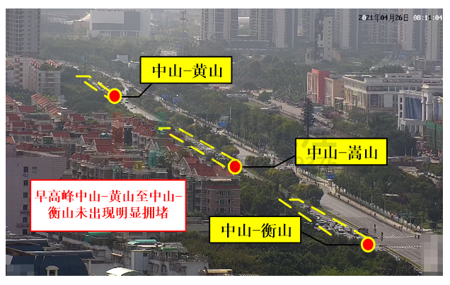 圖9 早高峰上游路段未出現(xiàn)明顯擁堵