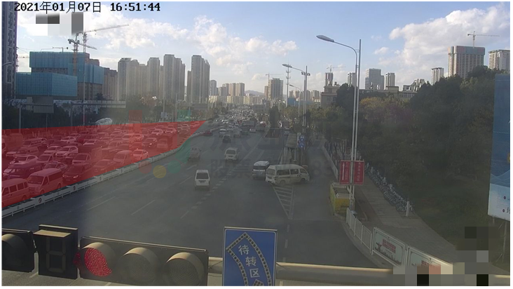 圖14 優(yōu)化前西口排隊情況