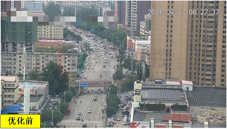 圖14 鉆石路優(yōu)化前后排隊長度對比