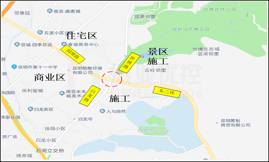 圖1 路口地理位置圖