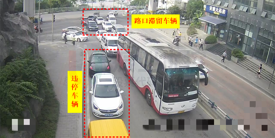 圖6 出口道違停車輛