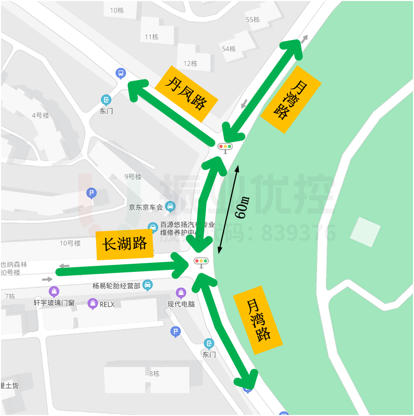 圖1 路段、路口點位示意圖