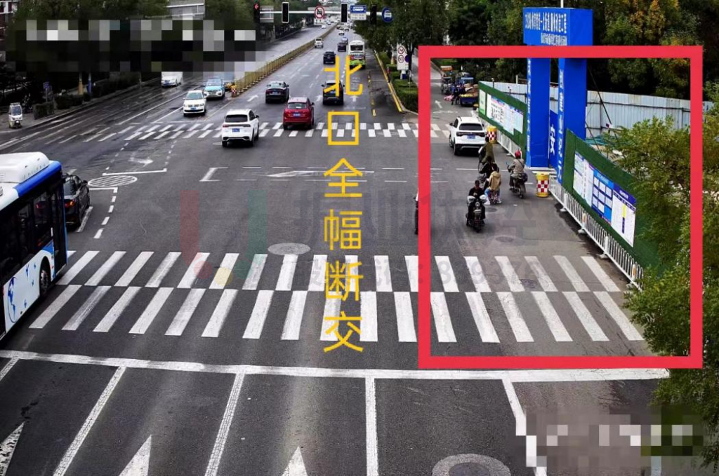 圖3 路口北進(jìn)口斷交現(xiàn)狀