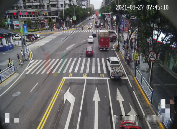 圖10-2 歇馬正街路口標(biāo)線(xiàn)優(yōu)化后效果圖-碚青路(南進(jìn)口)