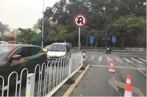 圖片11 優(yōu)化后-副崗南進(jìn)口增加禁止掉頭標(biāo)志牌