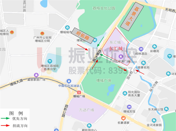 圖11 東匯城區(qū)域控制示意圖