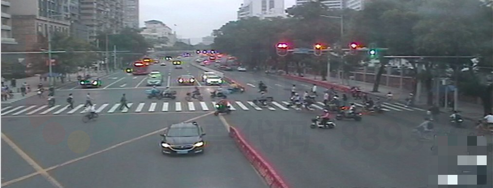 圖7 路口非機動車隨意穿行情況